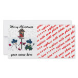 Christmas Snowmen with Cowboy Hats Personalized Photo Card