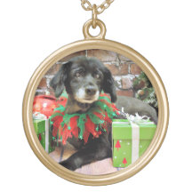 Christmas - Spaniel X - Macy Custom Necklace