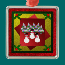 CHRISTMAS SQUARE ORNAMENT ornaments