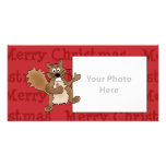 Christmas Squirrel Photo Card