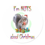 Christmas Squirrel Sticker