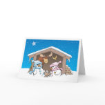 Christmas stable scene cards