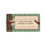Christmas Star Address Label