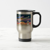 Christmas Star - Cocker Spaniel (buff) Mugs