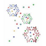 Christmas Star Flakes t-shirts