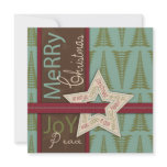 Christmas Star Invitation Square