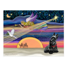 Christmas Star - Scottish Terrier 2B Post Cards