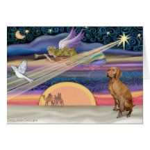 Christmas Star - Viszla 1 Greeting Cards
