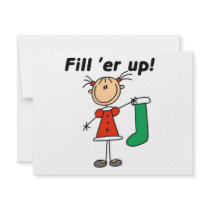 Christmas Stocking Fill 'er Up Tshirts and Gifts