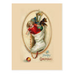 Christmas Stocking Gifts Post Card