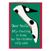 Christmas Stocking  High Heel Shoes for Santa Cards