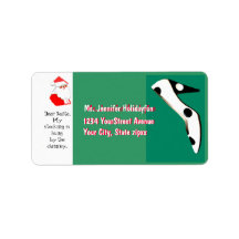 Christmas Stockings High Heel Shoe for Santa Address Label
