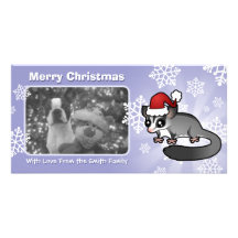 Christmas Sugar Glider Photo Card Template