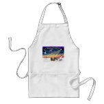 Christmas Sunrise - Cavalier Kings Charles (five) Apron