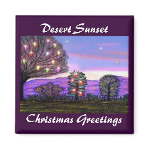 Christmas Sunset Magnets
