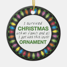 Christmas Survival Ornament