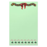 Christmas Swag/Candy Cane stationery