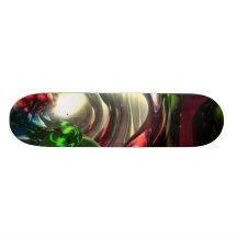 Christmas Swirl Abstract Sakteboard Skate Boards
