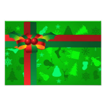 christmas symbols illustration photographic print