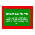 Christmas tampon greeting card