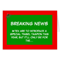 Christmas tampon cards