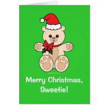 Christmas Teddy Bear Card