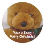 Christmas Teddy Stickers