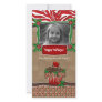 Christmas Template Cute Cupcake Zebra Leopard Customized Photo Card