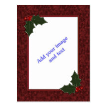 Christmas Template Post Cards