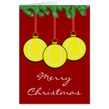 Christmas Tennis Card