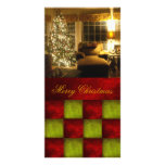Christmas textured block Photocard Picture Card