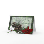 Christmas Thank You card