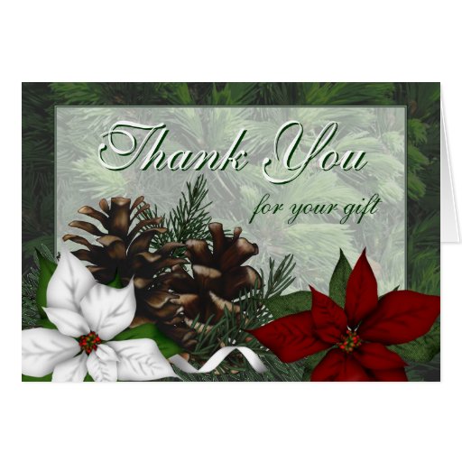 Christmas Thank You card