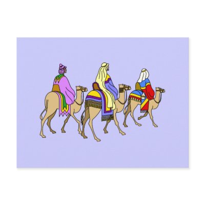 Christmas Three Wise Men Post Cards by deleas