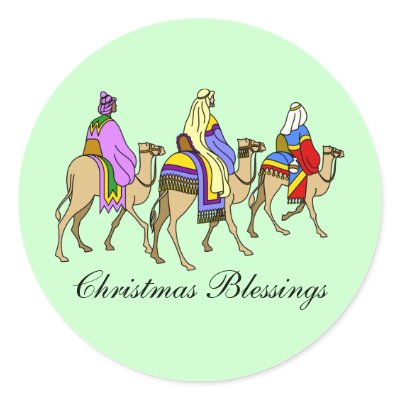 Christmas Three Wise Men Stickers by deleas