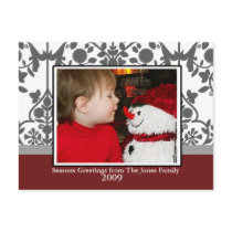 Christmas Toile Post Card