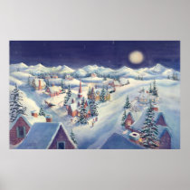 CHRISTMAS TOWN by SHARON SHARPE Poster