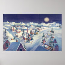 CHRISTMAS TOWN by SHARON SHARPE Poster