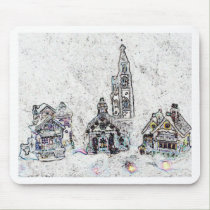Christmas Town mousepads