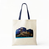 Christmas Train Tote Bags