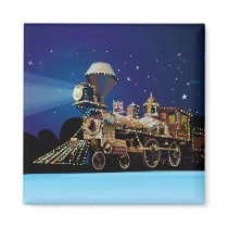 Christmas Train Magnet