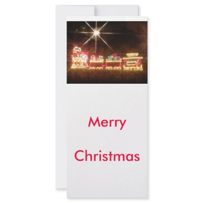christmas Train Personalized Rack Card by Debrene
