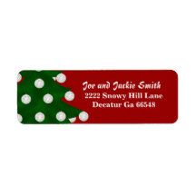Christmas Tree Address Labels