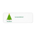 Christmas Tree Avery Label