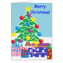 Christmas Tree Blank Card