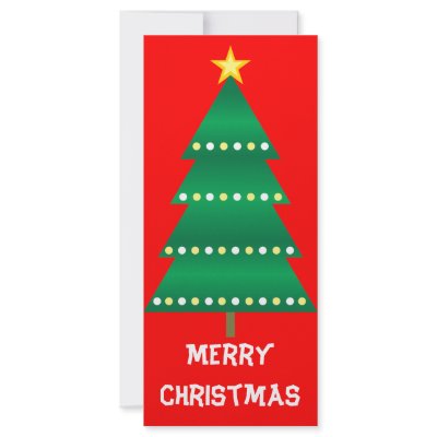 Christmas Tree Bookmark Rack Cards by giftgasms