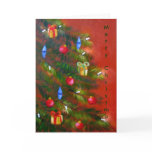 Christmas tree card,