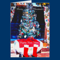 Christmas tree card_bak cards