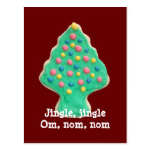 Christmas Tree Cookie Postcard