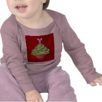 Christmas Tree Cupcake red Infant T-shirt